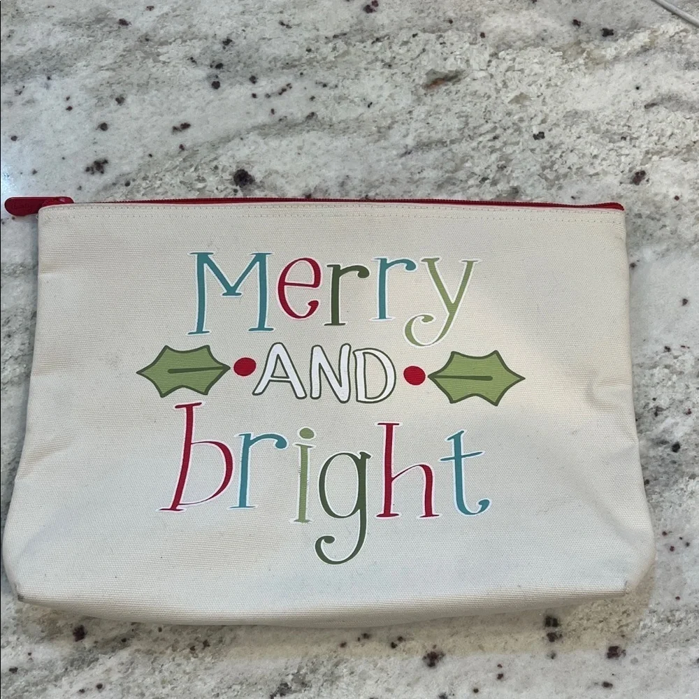 Thirty One 'Merry and Bright' Holiday Cosmetic Bag